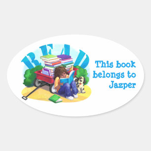 READ Book Wagon Personalised Book Sticker