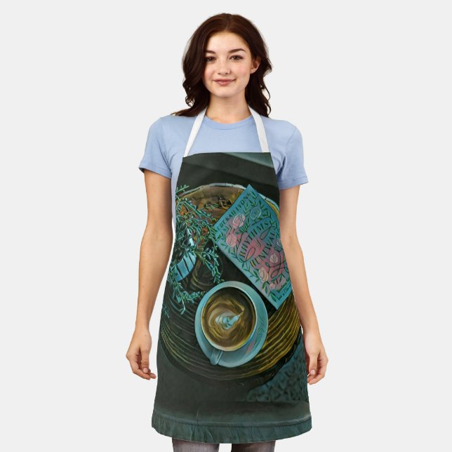 Read Books, Drink Coffee Apron (Worn)