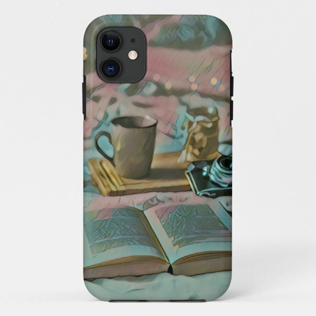 Read Books, Drink Coffee Case-Mate iPhone Case (Back)