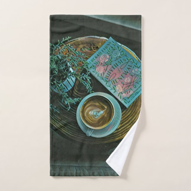 Read Books, Drink Coffee Hand Towel (Hand Towel)