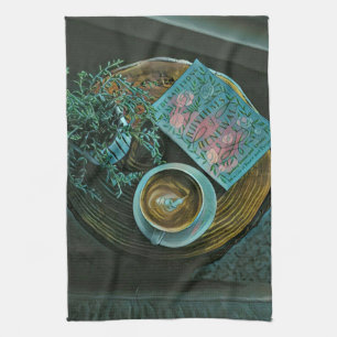 Read Books, Drink Coffee Tea Towel