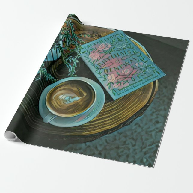 Read Books, Drink Coffee Wrapping Paper (Unrolled)