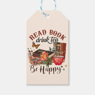 Read Books, Drink Tea & Be Happy Gift Tags
