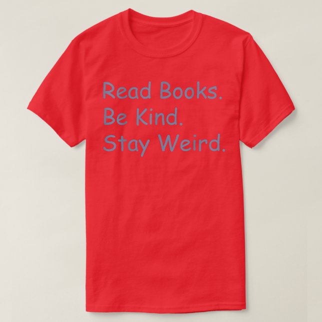 Read Books T-Shirt (Design Front)