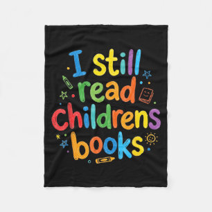 Read children books funny librarian teachers fleece blanket