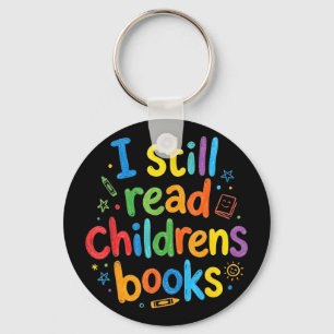 Read children books funny librarian teachers key ring