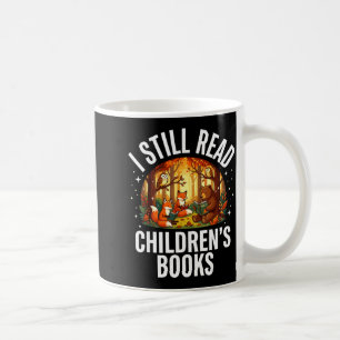 Read children's books - forest animal owl book coffee mug