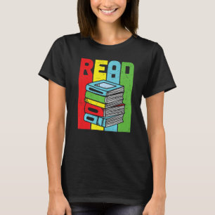 Read Colourful Book Reading T-Shirt