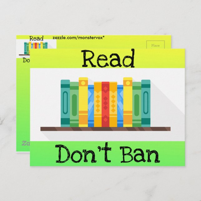 Read Don't Ban Postcard (Front/Back)