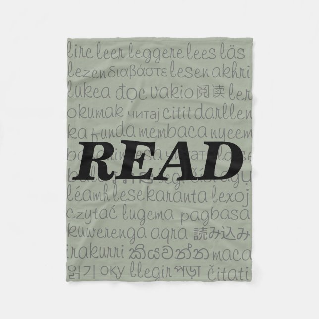 "READ" in Different Languages Blanket (Front)