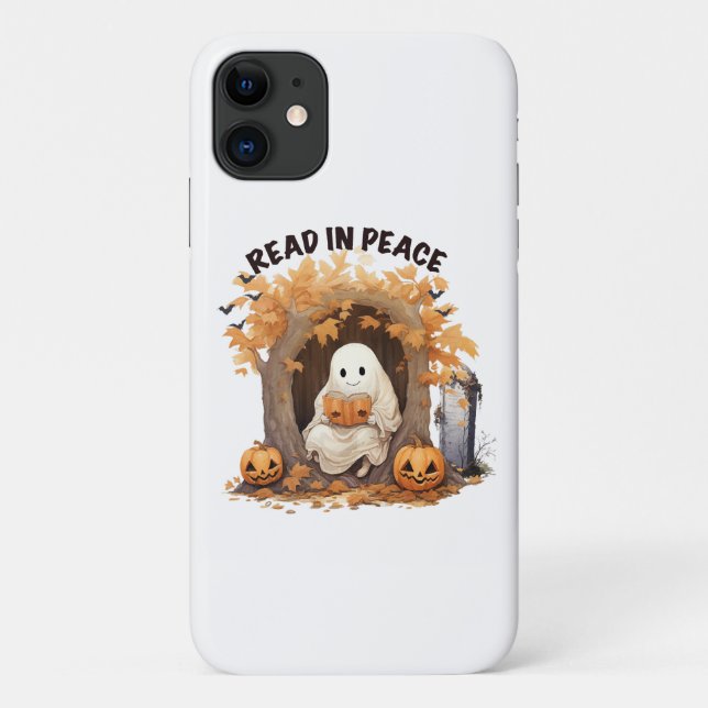 Read in Peace Boo Ghost Case-Mate iPhone Case (Back)