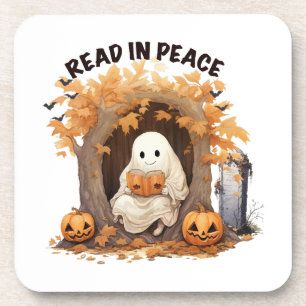 Read in Peace Boo Ghost Coaster