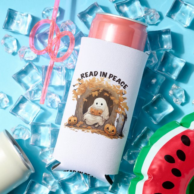 Read in Peace Boo Ghost Seltzer Can Cooler (In Situ Summer)
