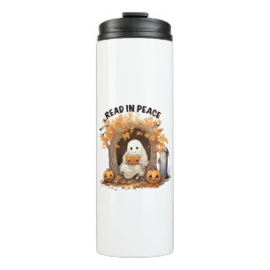 Read in Peace Boo Ghost Thermal Tumbler