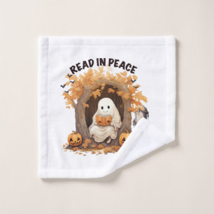 Read in Peace Boo Ghost Wash Cloth