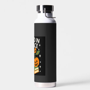 Read in Peace Funny Halloween Book Water Bottle