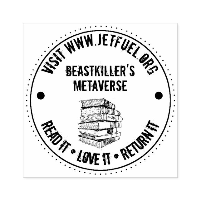 Read It Love It Return It Personalised Rubber Stamp (Imprint)