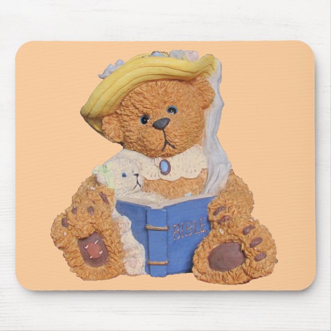 Read It To Me Again Mummy. Teddy Bears Mouse Pad (Front)
