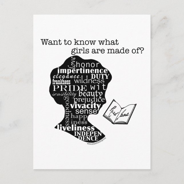 Read Jane Austen Postcard (Front)