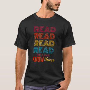 Read  Know Things Retro Rainbow Sunset Colour Sche T-Shirt
