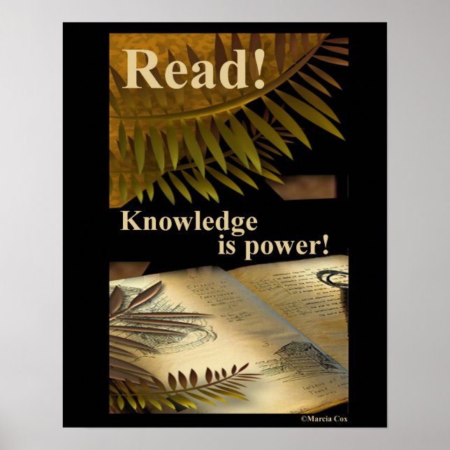 Read! knowledge is Power! poster (Front)