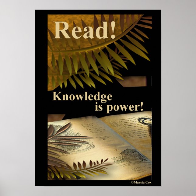 Read! Knowledge is Power! Poster (Front)