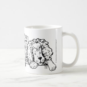 READ, Lion Book Ends Mugs