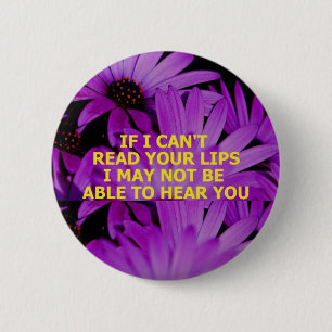 READ LIPS - Customised 6 Cm Round Badge