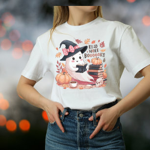 Read Moore Boooks Ghost Halloween T-Shirt