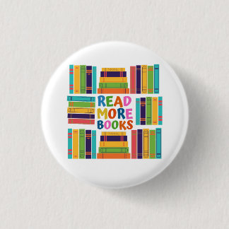 Read more books 3 cm round badge