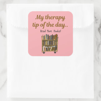 Read More Books –  Book Lover Therapy Sticker