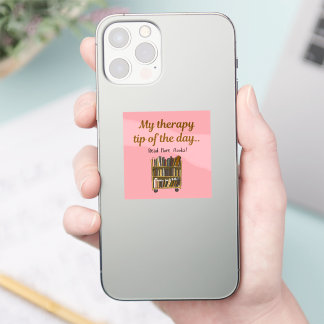 Read More Books –  Book Lover Therapy Sticker