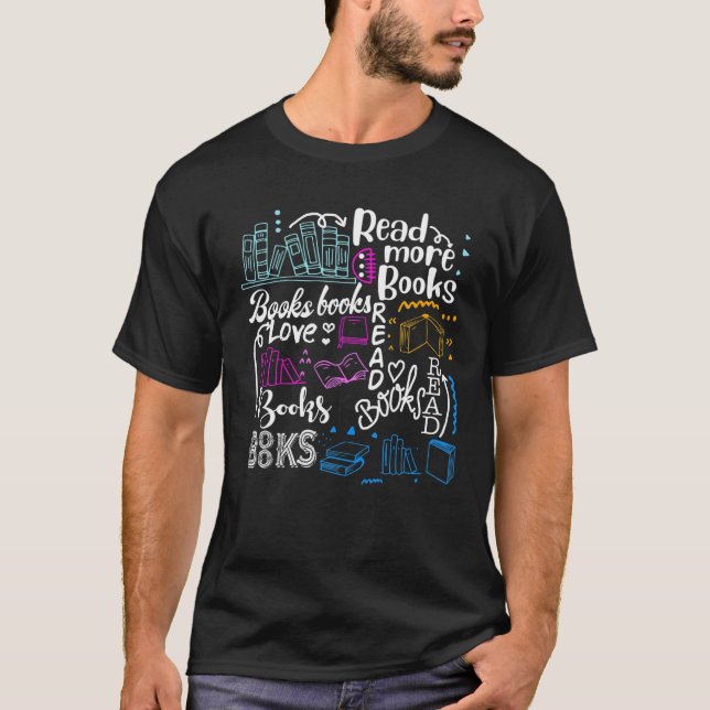 Read More Books Book Lovers Funny Reading Tee Gift (Front)