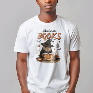 Read more Books Capybara Halloween Funny T-Shirt