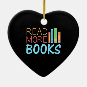 Read More Books Ceramic Ornament