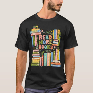 Read More Books Colourful Watercolor Reader Desi T-Shirt
