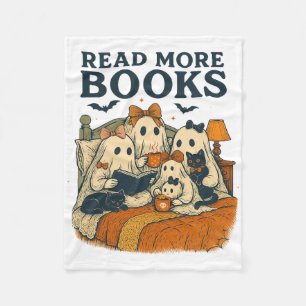 Read More Books Cute Ghost Family Halloween Men Wo Fleece Blanket