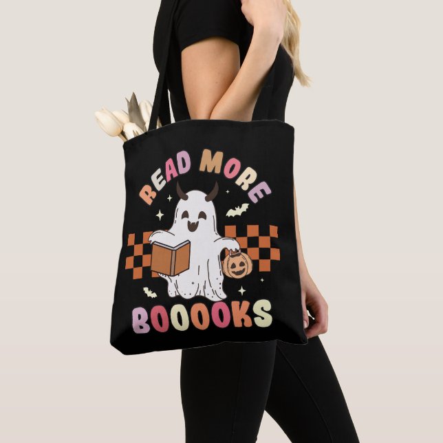 Read More Books | Halloween book lovers Tote Bag (Close Up)