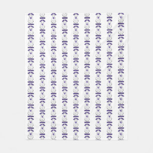 Read more Books Halloween Ghost Purple  Fleece Blanket
