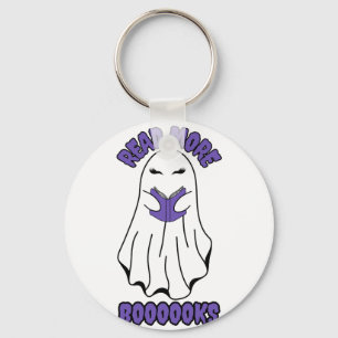 Read more Books Halloween Ghost Purple Key Ring