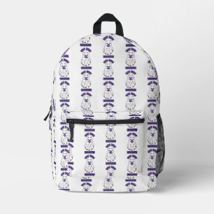 Read more Books Halloween Ghost Purple Printed Backpack