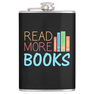 Read More Books Hip Flask