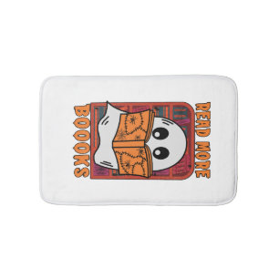 Read More Books Library Ghost Reading Halloween Bath Mat