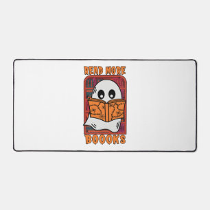 Read More Books Library Ghost Reading Halloween Desk Mat