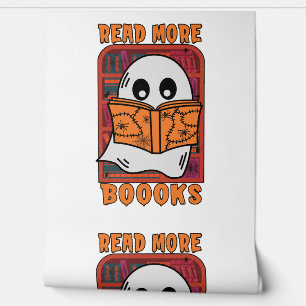 Read More Books Library Ghost Reading Halloween Wallpaper