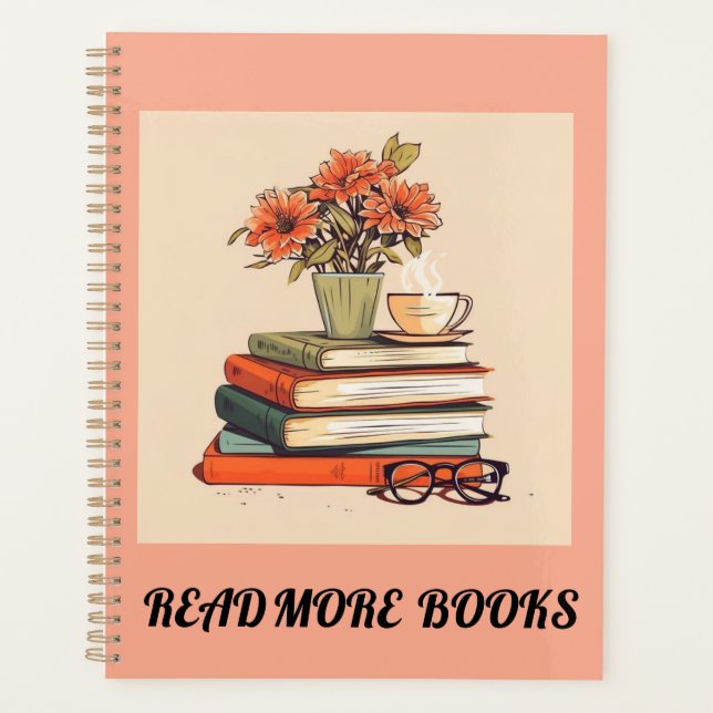 read more books "notebook" planner (Front)