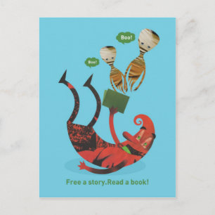 Read more books postcard