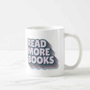 Read More Books Retro Typography Mug