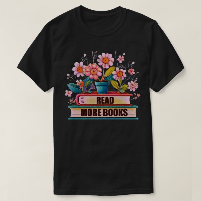 Read More Books T-Shirt (Design Front)