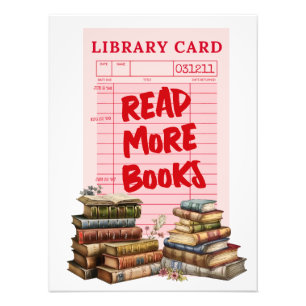 Read More Books Vintage Photo Print
